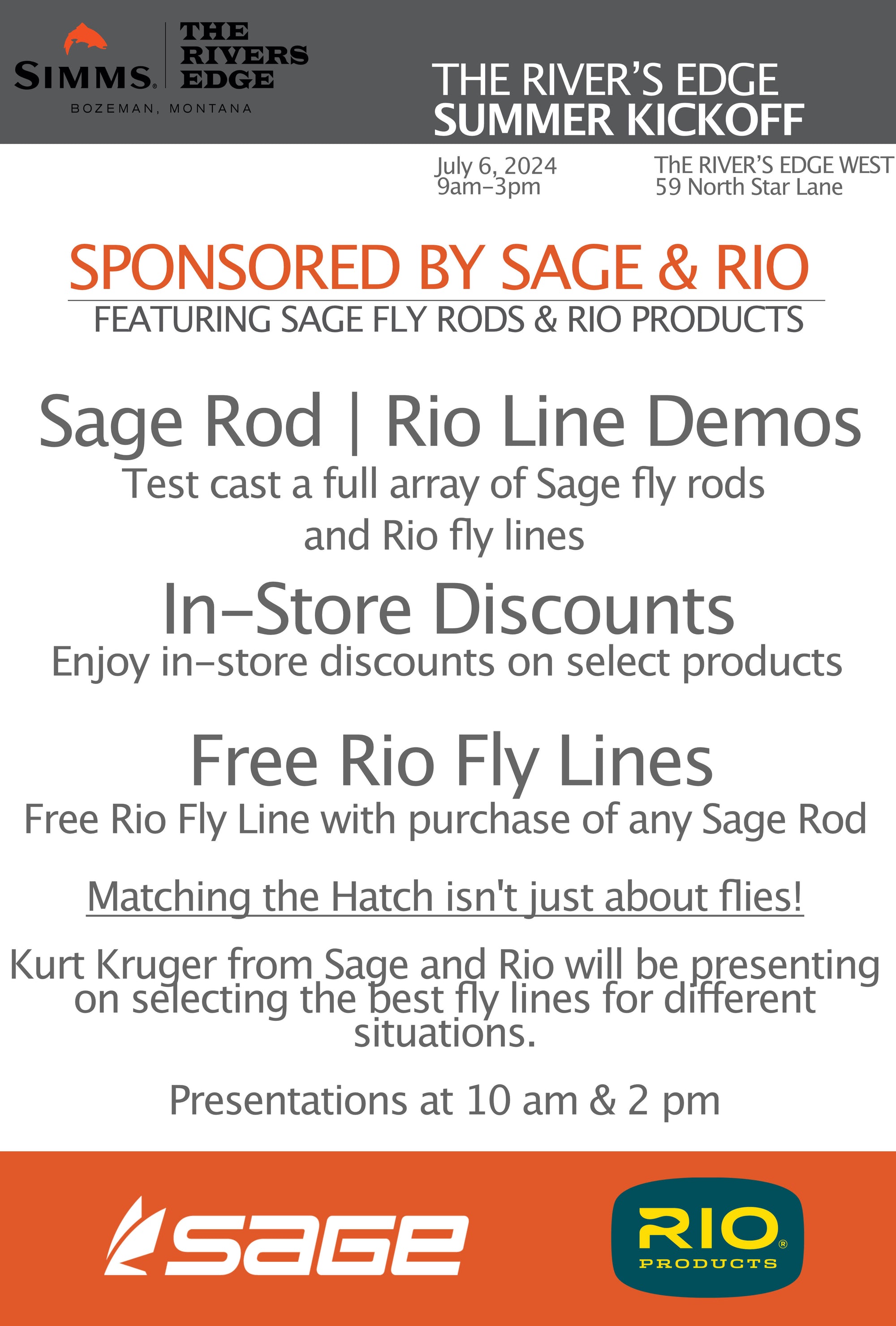 Summer Kickoff Event with Sage and Rio